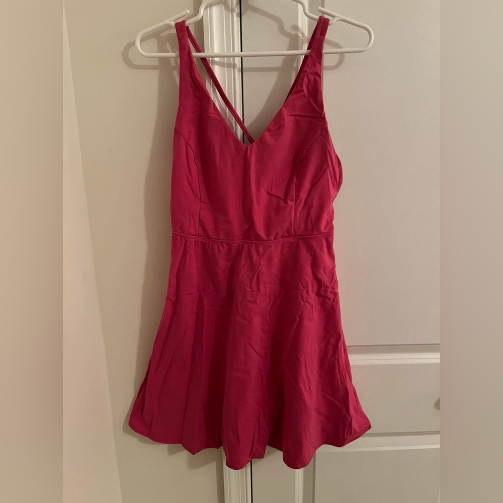 HALARA Women's Athleisure Mini Dress in Vibrant Pink